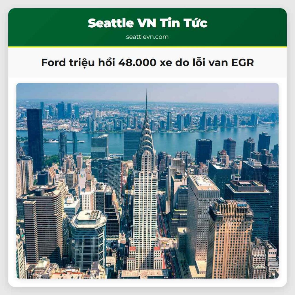 Ford triệu hồi 48.000 xe do lỗi van EGR