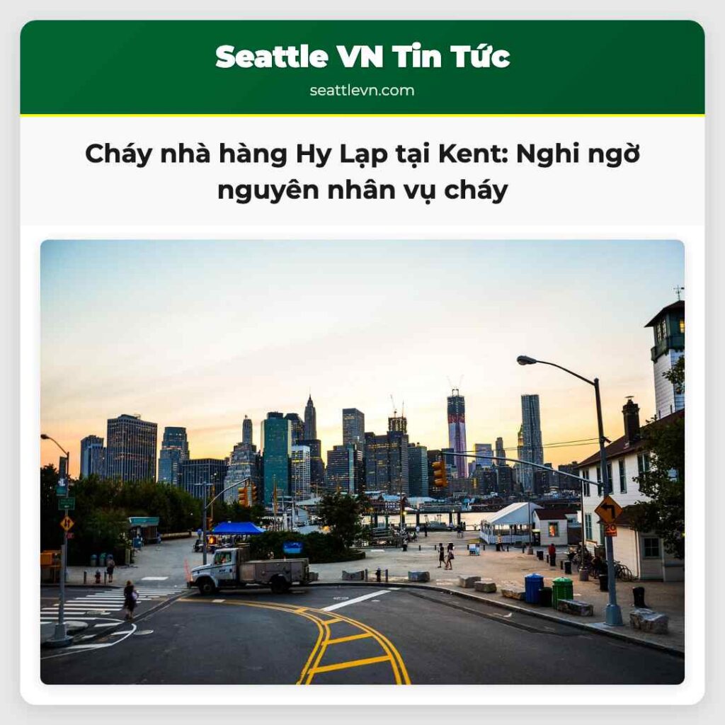 Cháy nhà hàng Hy Lạp tại Kent: Nghi ngờ nguyên