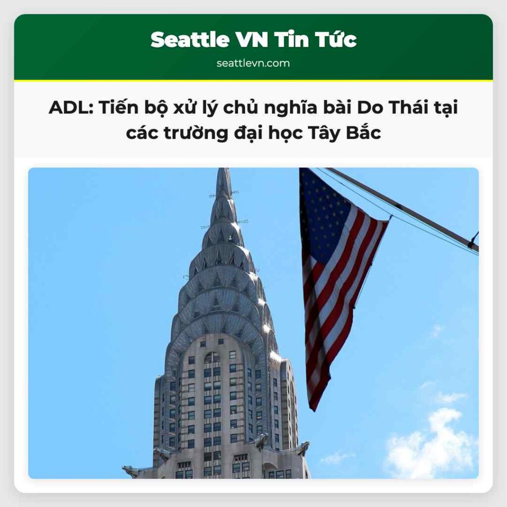 ADL: Tiến bộ xử lý chủ nghĩa bài Do Thái tại các