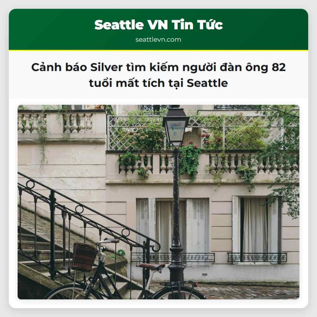 Cảnh báo Silver tìm kiếm người đàn ông 82 tuổi