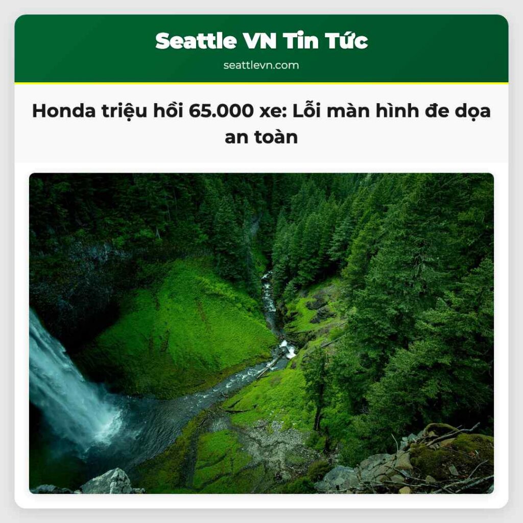 Honda triệu hồi 65.000 xe: Lỗi màn hình đe dọa an