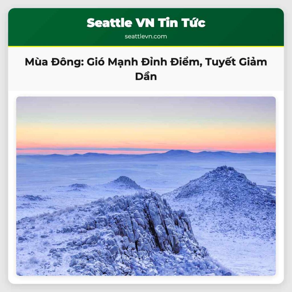 Mùa Đông: Gió Mạnh Đỉnh Điểm, Tuyết Giảm Dần