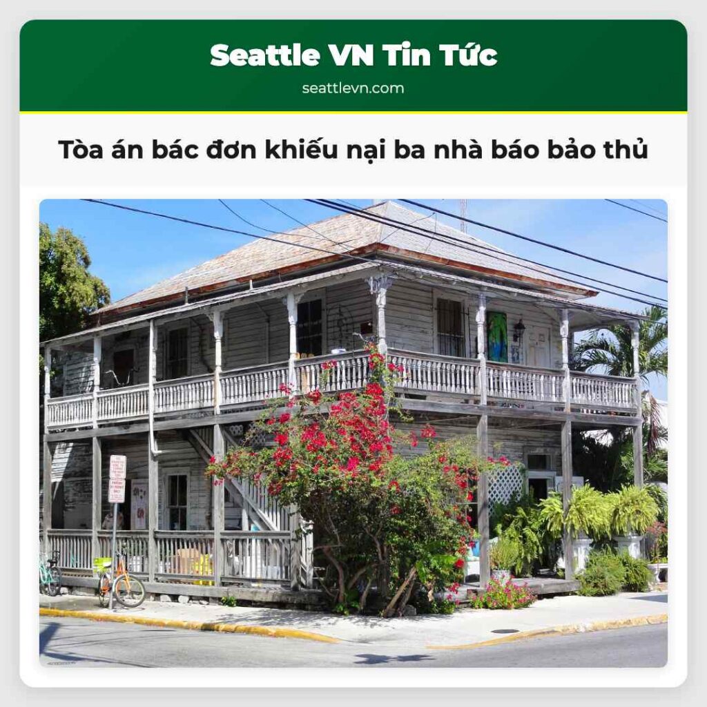 Tòa án bác đơn khiếu nại ba nhà báo bảo thủ