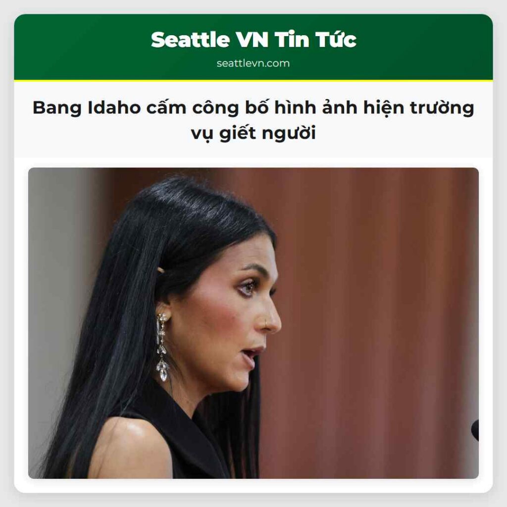 Bang Idaho cấm công bố hình ảnh hiện trường vụ