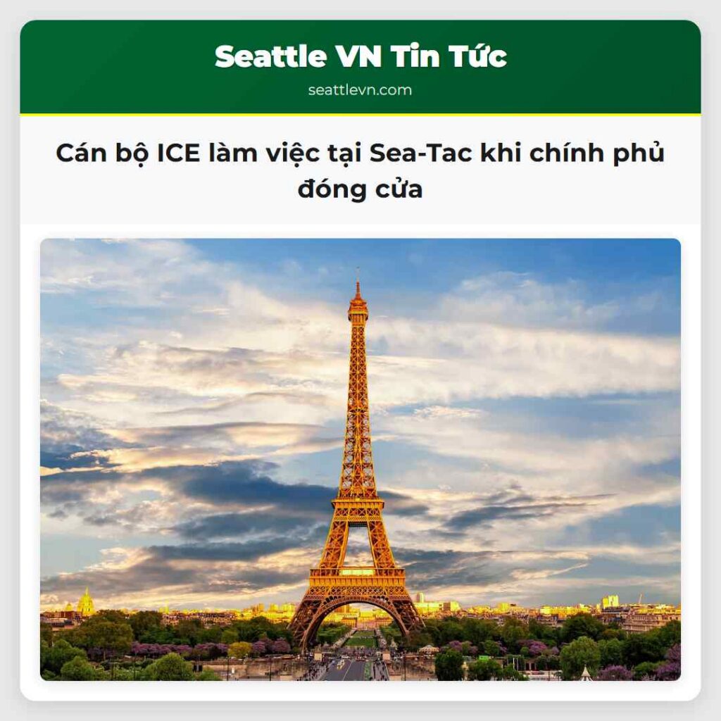 Cán bộ ICE làm việc tại Sea-Tac khi chính phủ