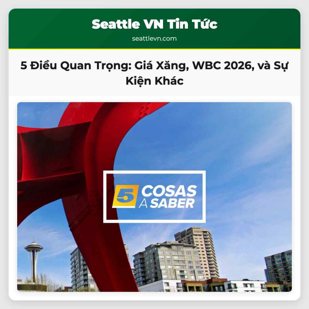 5 Điều Quan Trọng: Giá Xăng, WBC 2026, và Sự Kiện