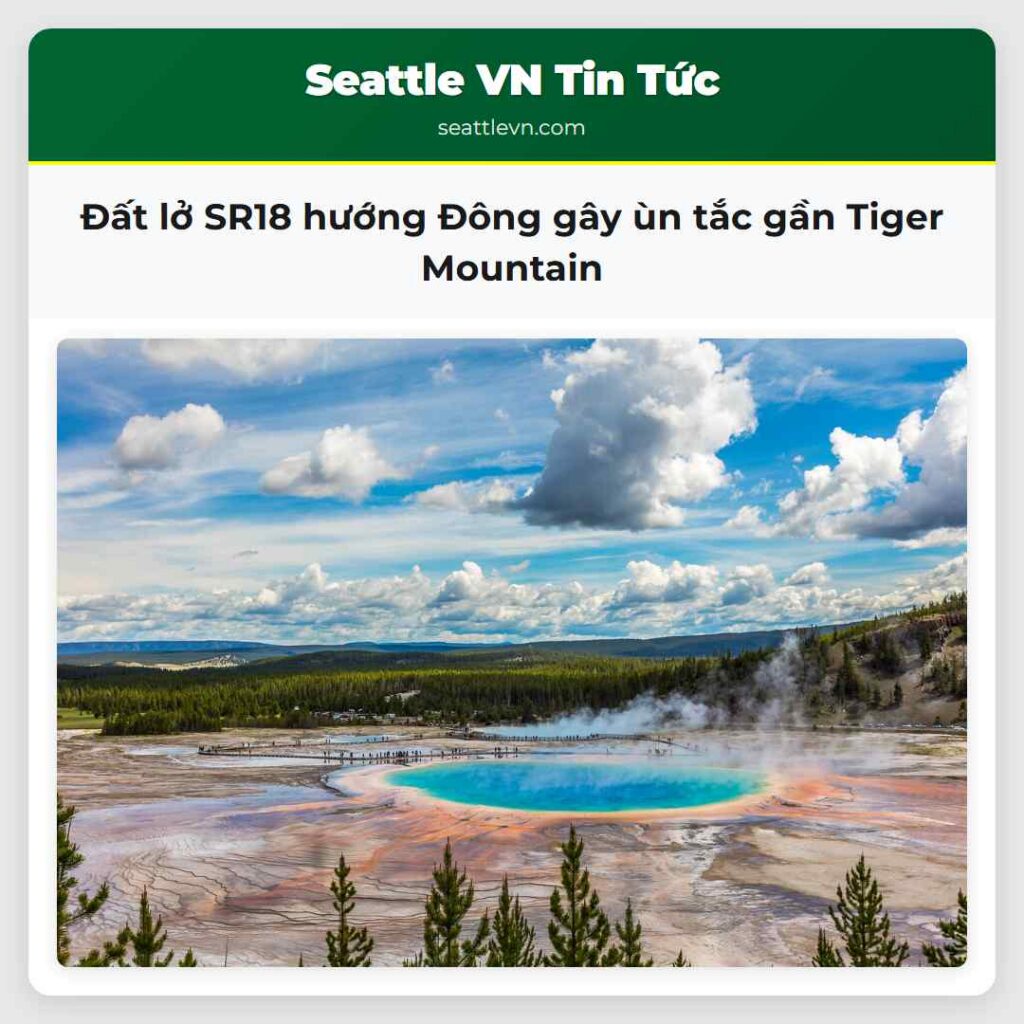 Đất lở SR18 hướng Đông gây ùn tắc gần Tiger