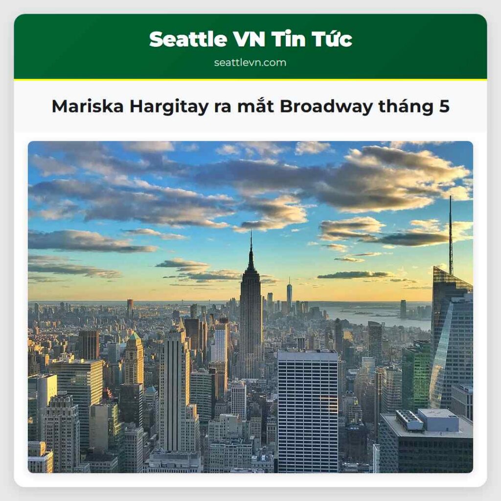 Mariska Hargitay ra mắt Broadway tháng 5