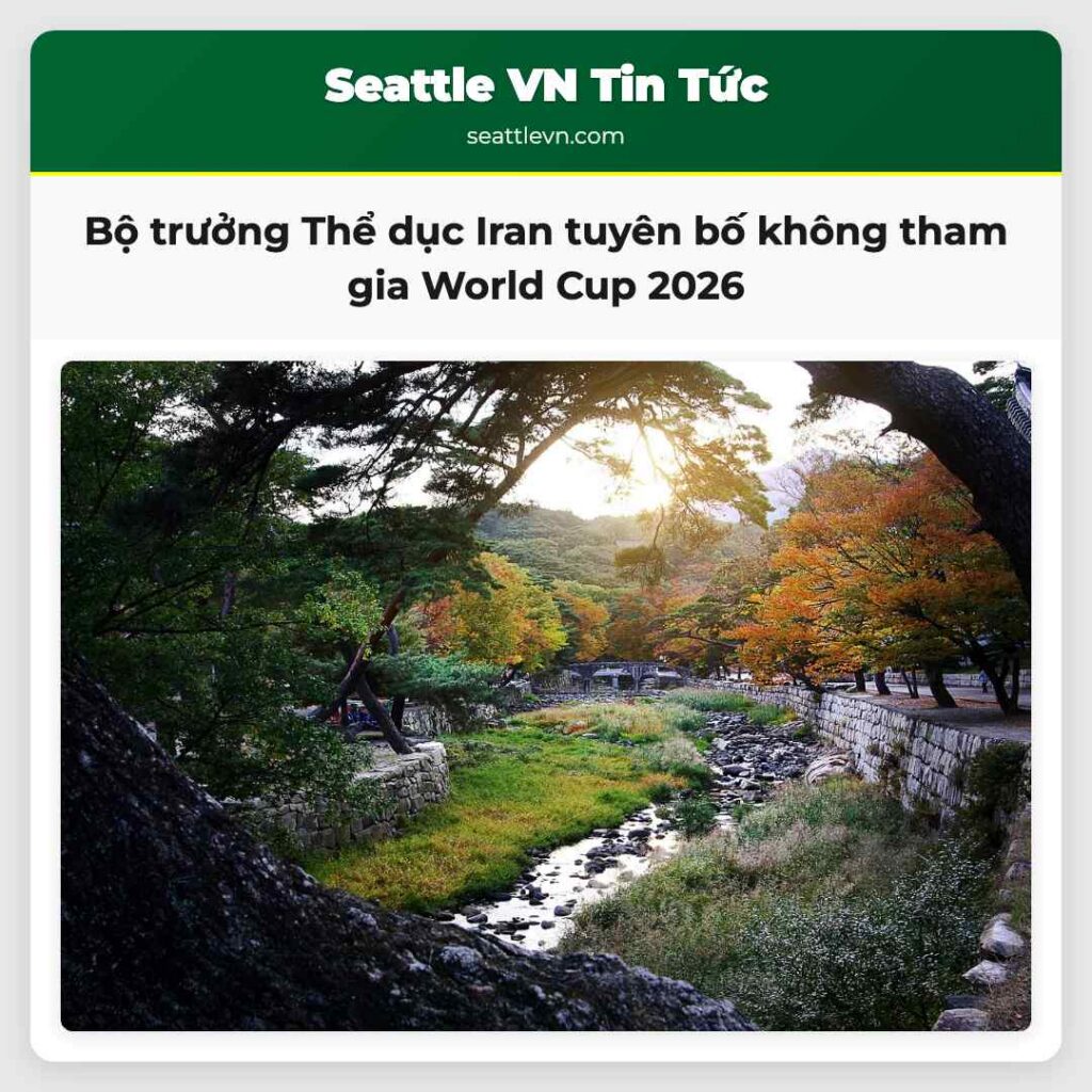 Bộ trưởng Thể dục Iran tuyên bố không tham gia