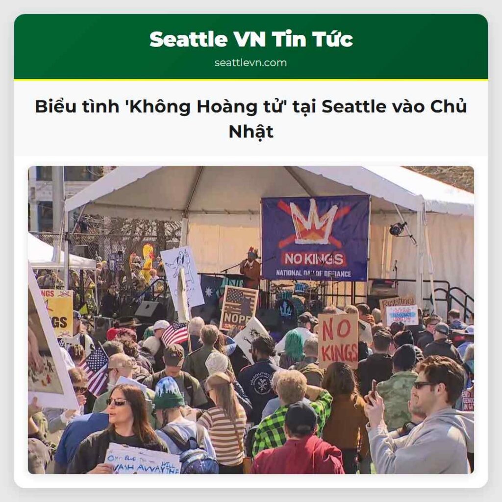 Biểu tình 'Không Hoàng tử' tại Seattle vào Chủ