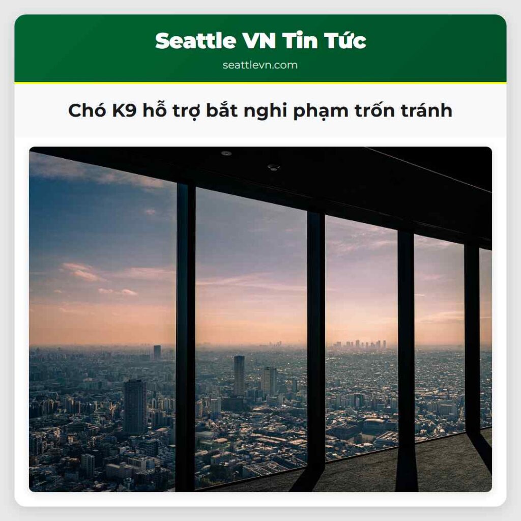 Chó K9 hỗ trợ bắt nghi phạm trốn tránh