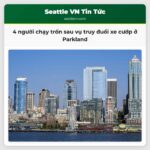 Camera行车记录仪 4 người chạy trốn sau vụ truy đuổi xe cướp ở khu Parkland