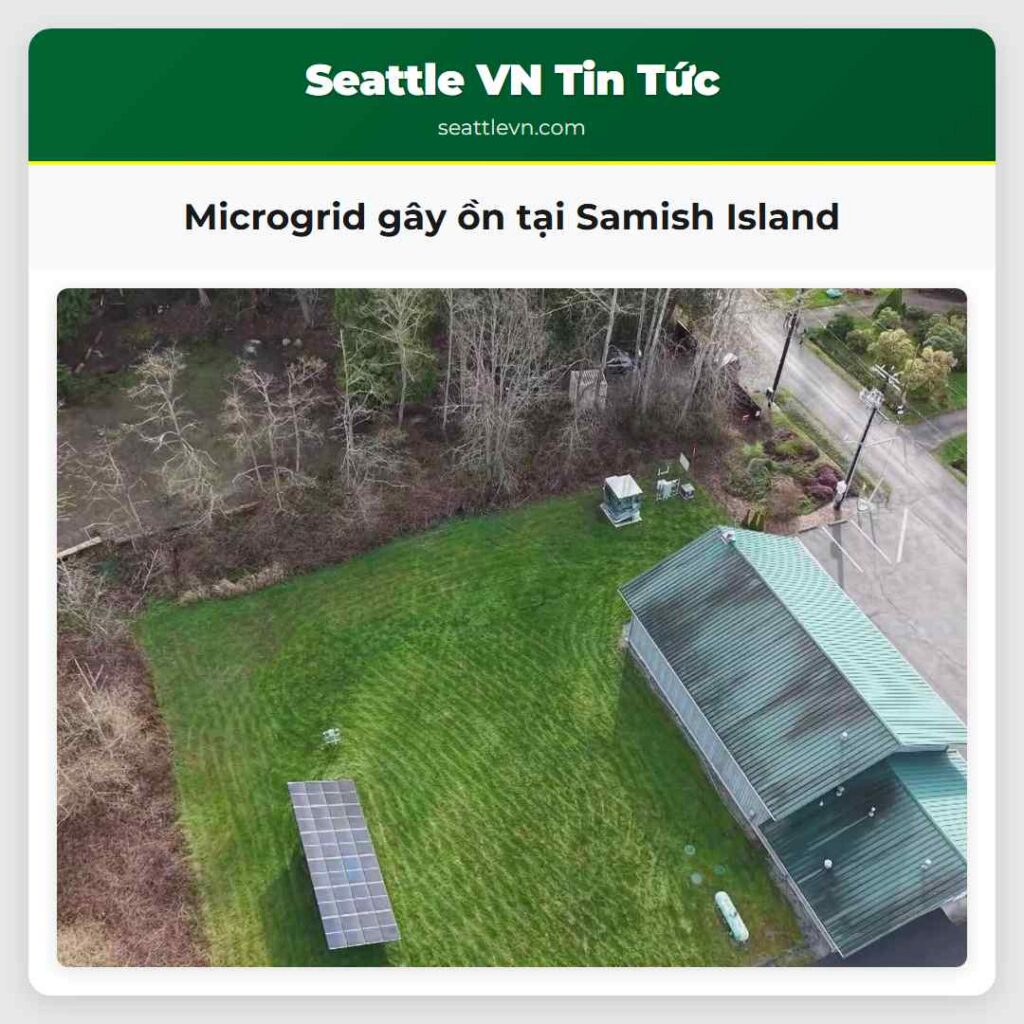 Microgrid gây ồn tại Samish Island
