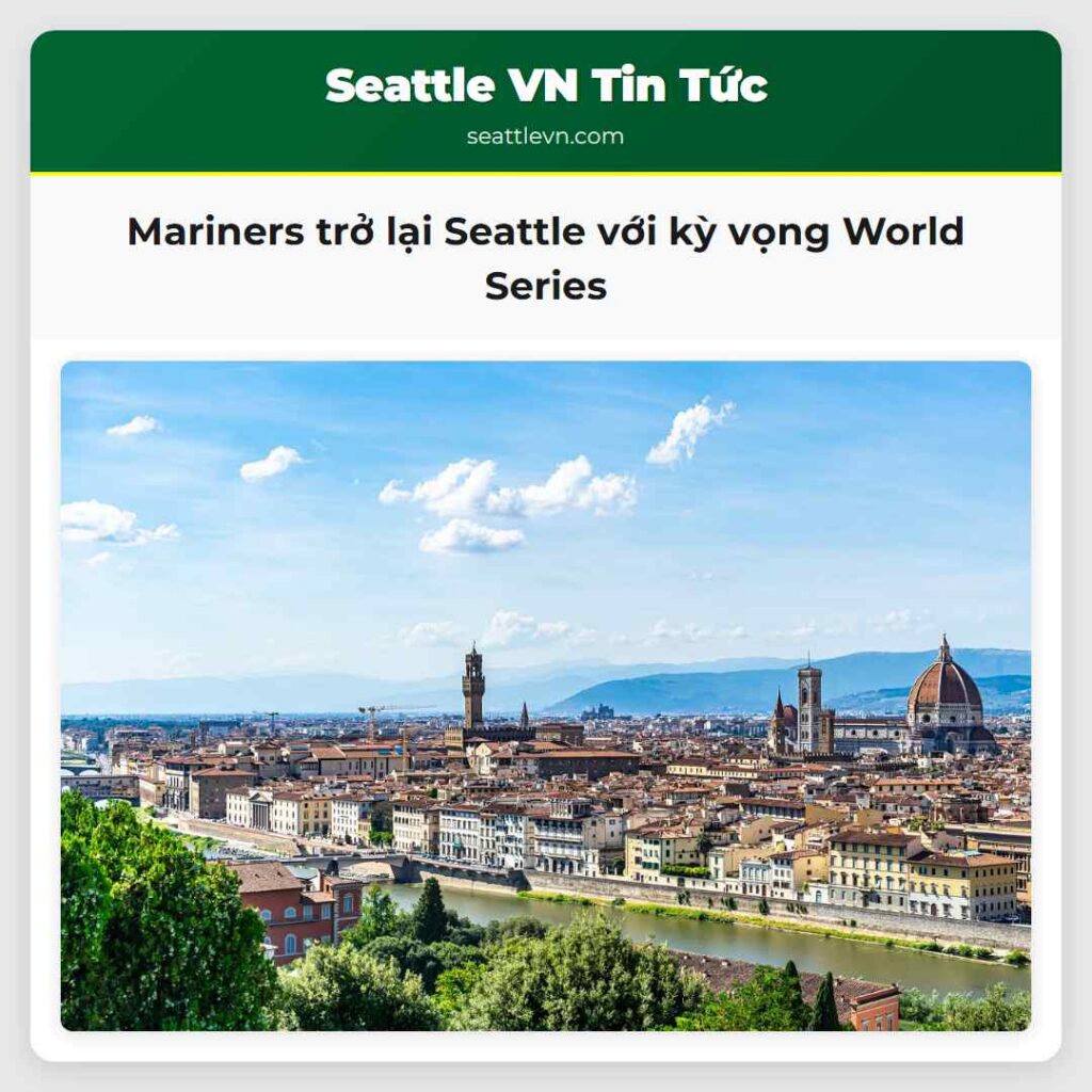 Mariners trở lại Seattle với kỳ vọng World Series