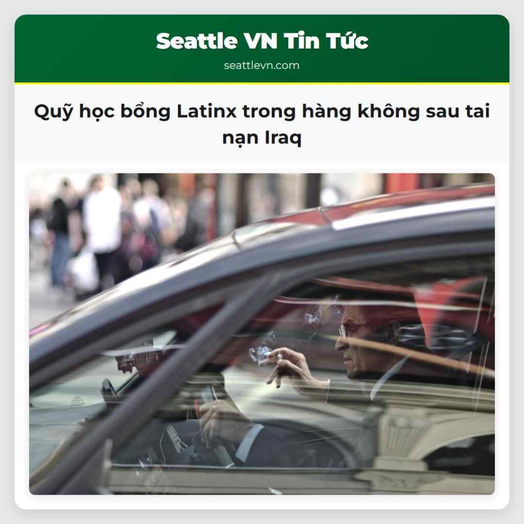 Quỹ học bổng Latinx trong hàng không sau tai nạn