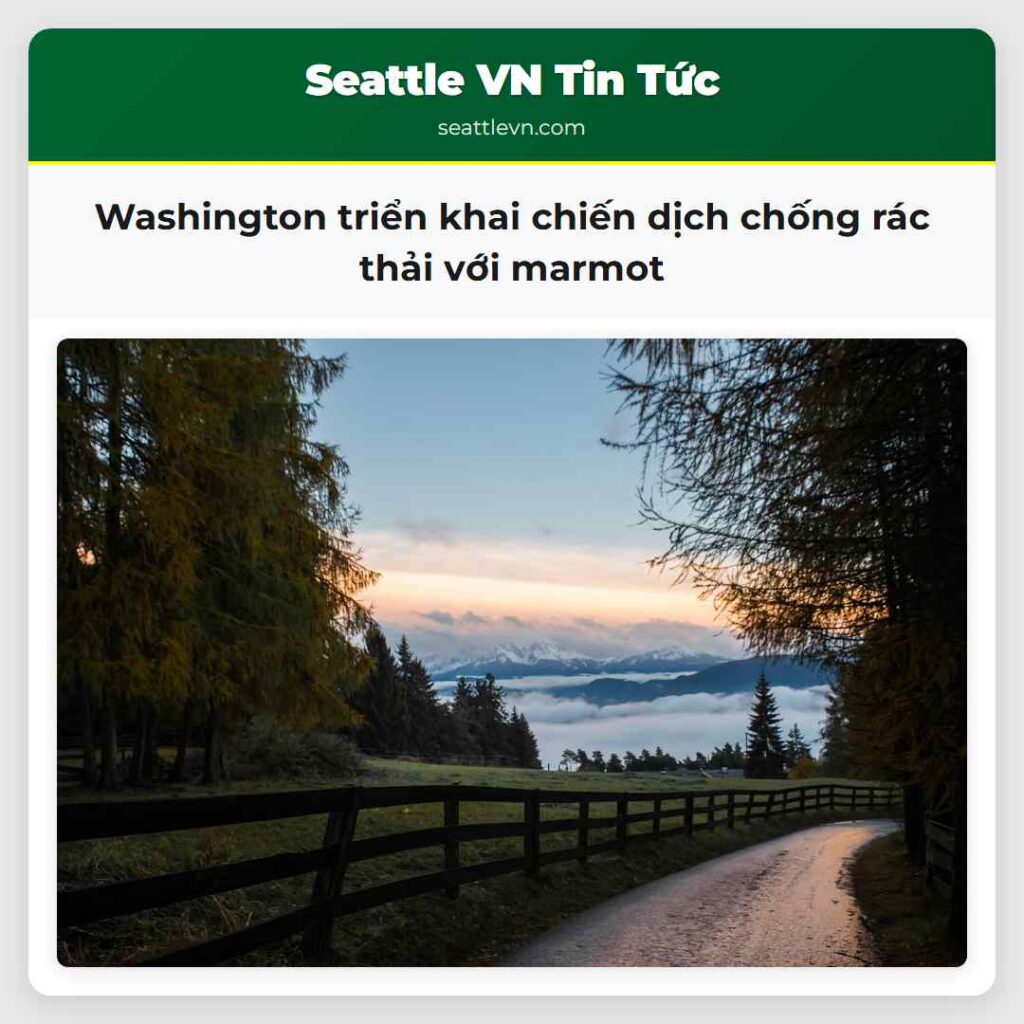 Washington triển khai chiến dịch chống rác thải