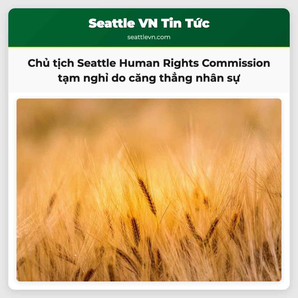 Chủ tịch Seattle Human Rights Commission tạm nghỉ