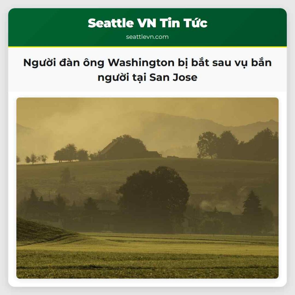 Người đàn ông Washington bị bắt sau vụ bắn người