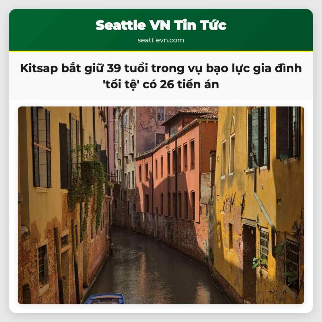 Kitsap bắt giữ 39 tuổi trong vụ bạo lực gia đình