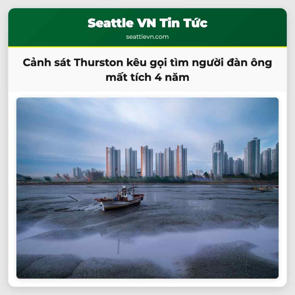 Cảnh sát Thurston kêu gọi tìm người đàn ông mất