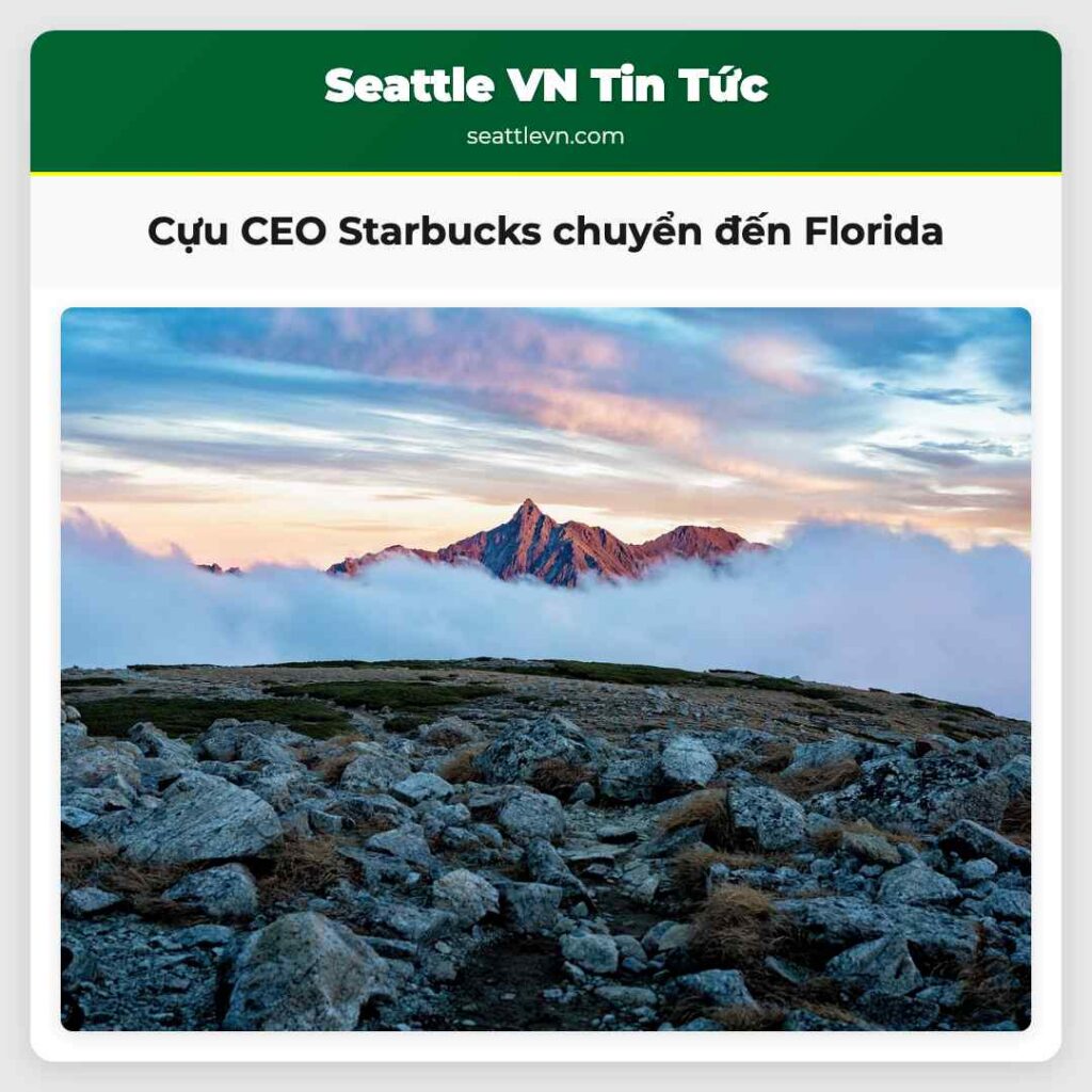 Cựu CEO Starbucks chuyển đến Florida