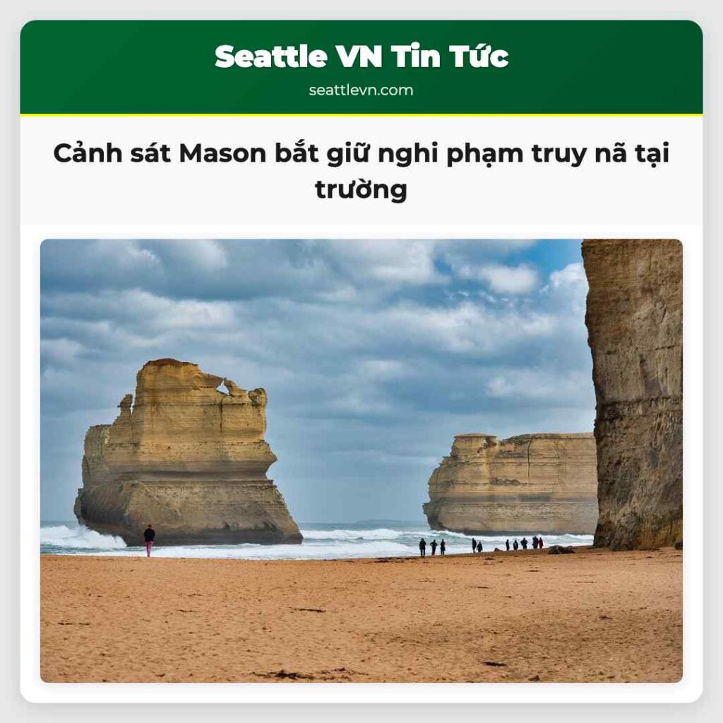 Cảnh sát Mason bắt giữ nghi phạm truy nã tại