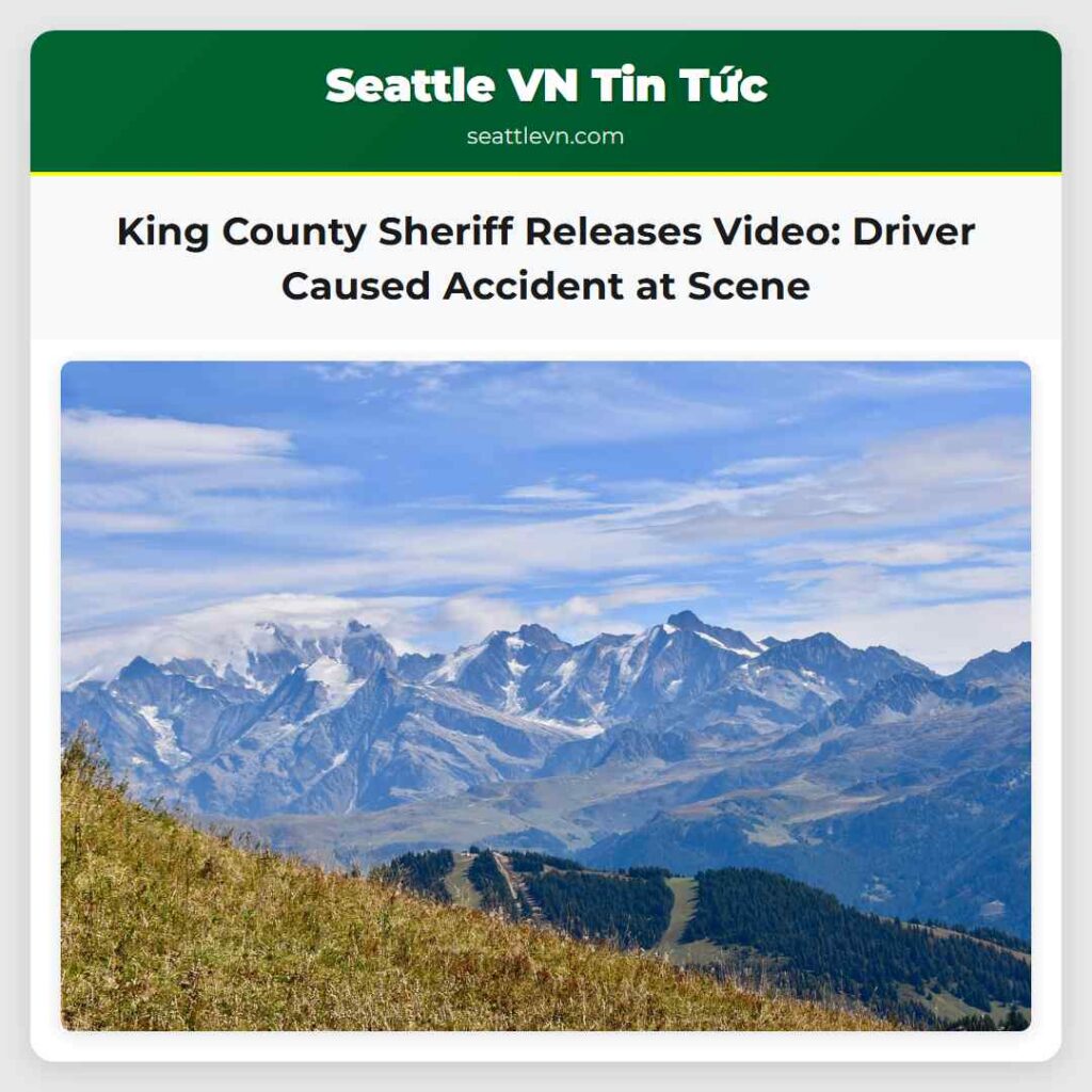 King County Sheriff Releases Video: Driver Caused