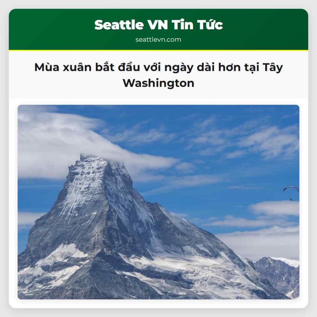 Mùa xuân bắt đầu với ngày dài hơn tại Tây