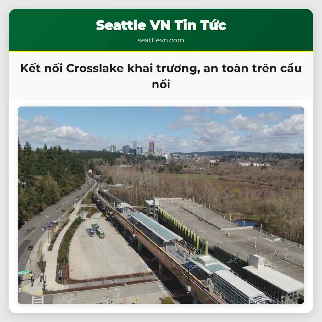 Kết nối Crosslake khai trương, an toàn trên cầu