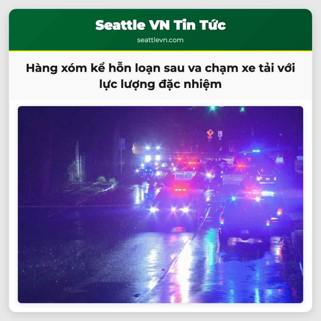 Hàng xóm kể hỗn loạn sau va chạm xe tải với lực