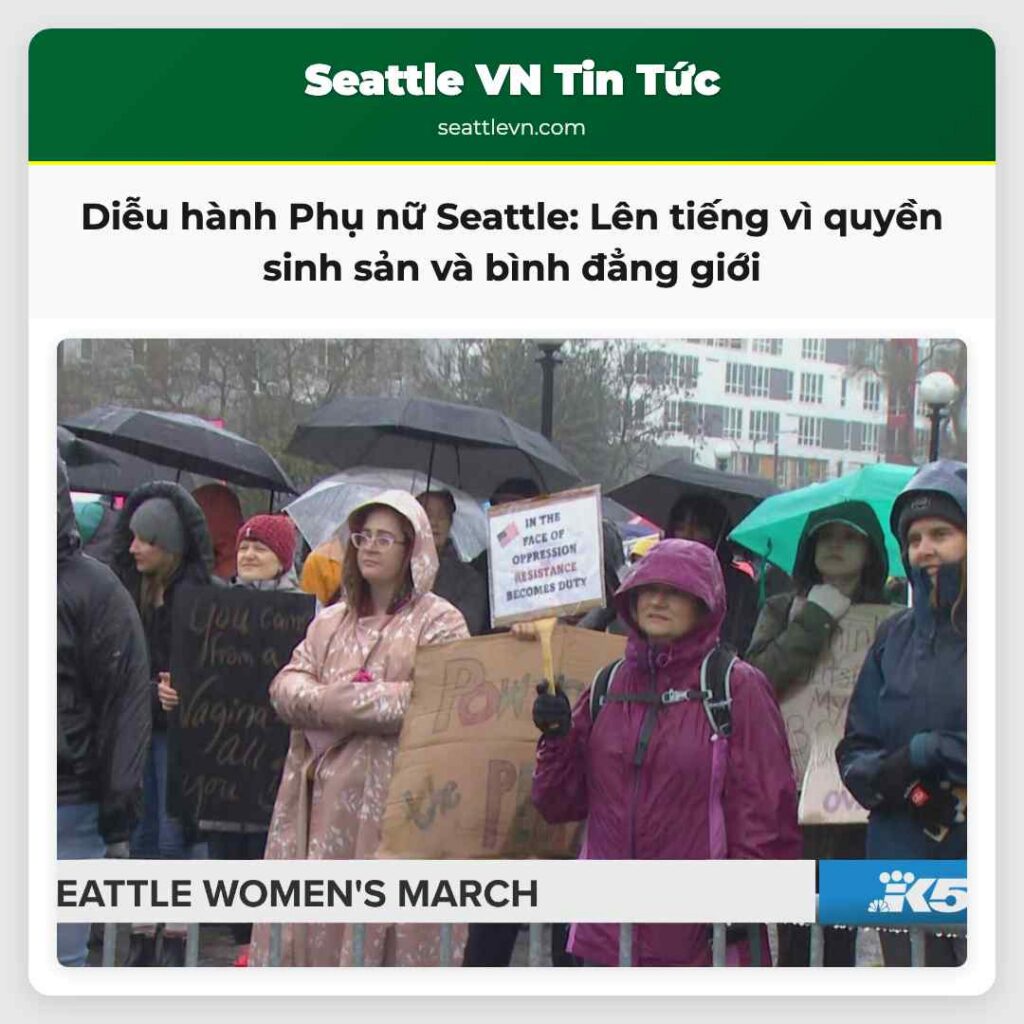 Diễu hành Phụ nữ Seattle: Lên tiếng vì quyền sinh
