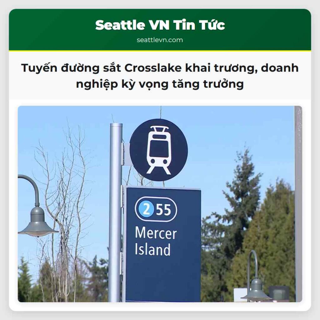 Tuyến đường sắt Crosslake khai trương, doanh