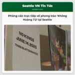 Đang diễn ra Phỏng vấn trực tiếp về phong trào Không Hoàng Tử và diễu hành tại trung tâm Seattle