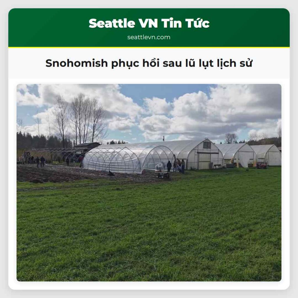 Snohomish phục hồi sau lũ lụt lịch sử