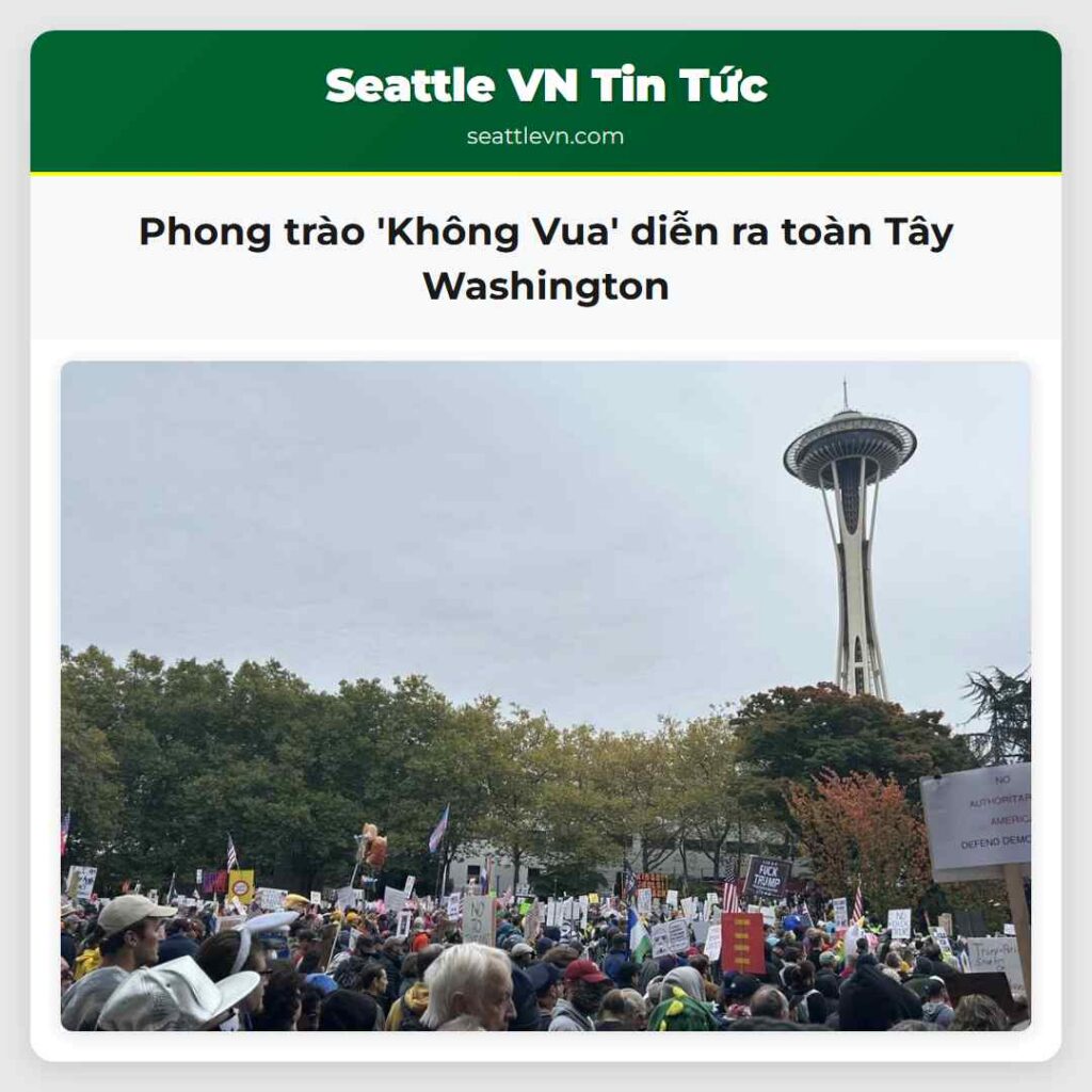 Phong trào 'Không Vua' diễn ra toàn Tây Washington