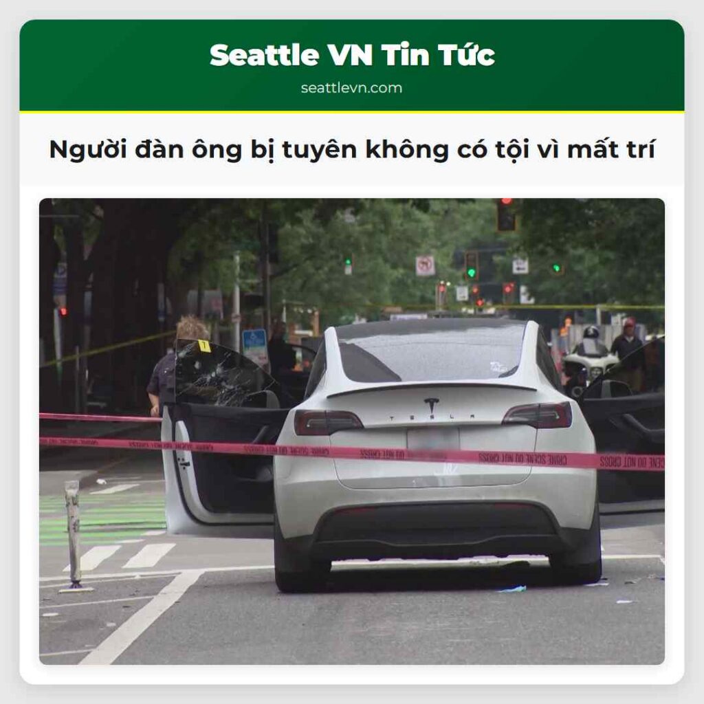 Người đàn ông bị tuyên không có tội vì mất trí