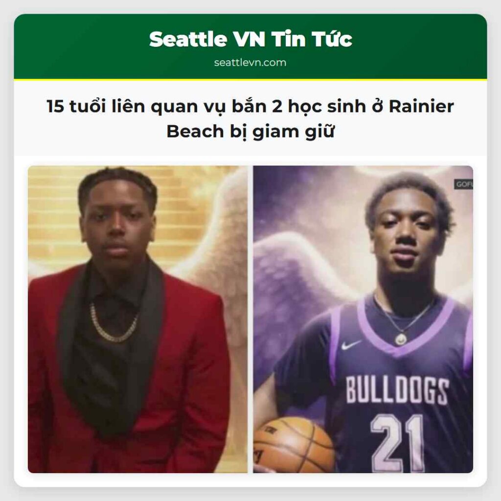 15 tuổi liên quan vụ bắn 2 học sinh ở Rainier