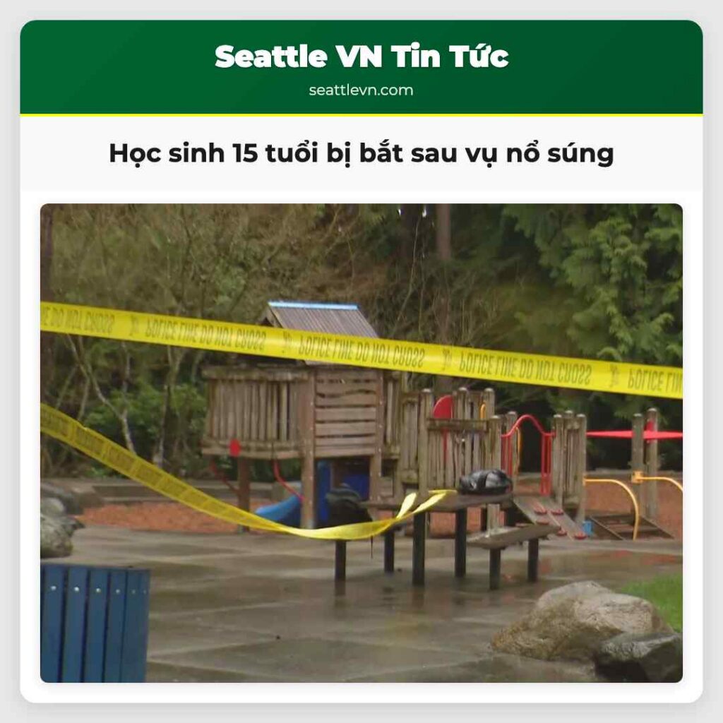 Học sinh 15 tuổi bị bắt sau vụ nổ súng