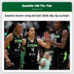 Seattle Storm công bố lịch thi đấu 2026 tại Climate Pledge Arena Đêm chủ đề và quà tặng đầy ắp