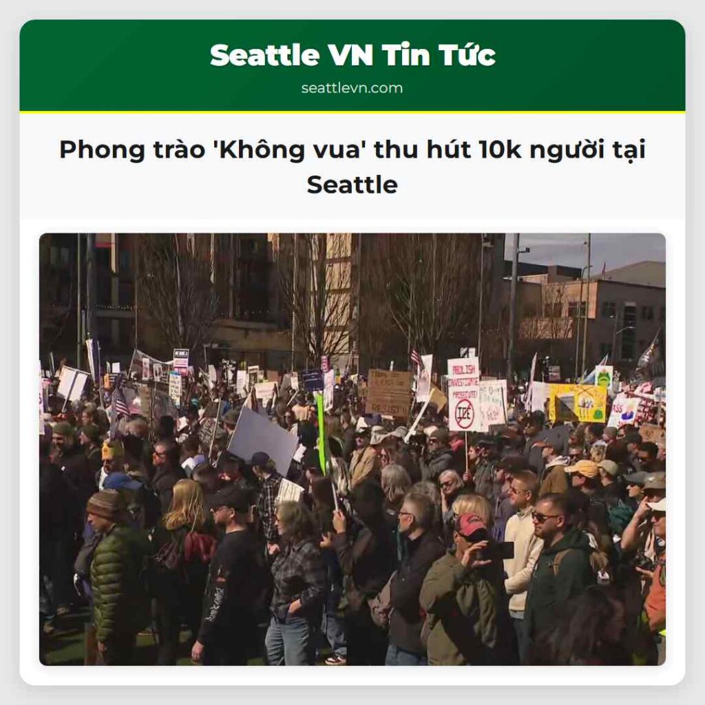 Phong trào 'Không vua' thu hút 10k người tại