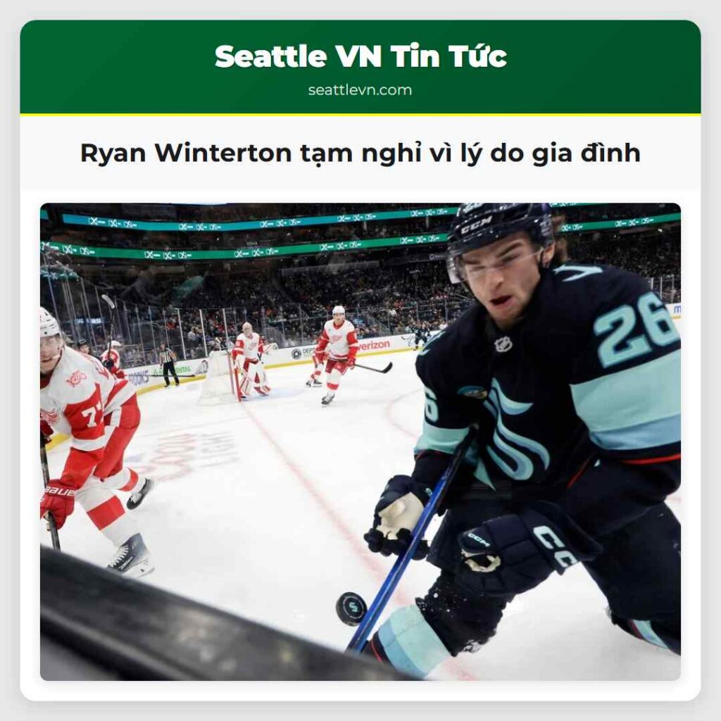 Ryan Winterton tạm nghỉ vì lý do gia đình