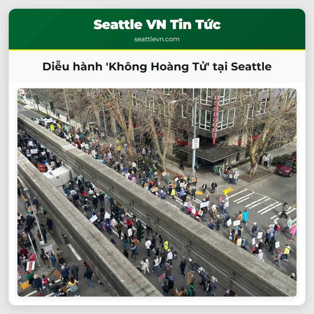 Diễu hành 'Không Hoàng Tử' tại Seattle