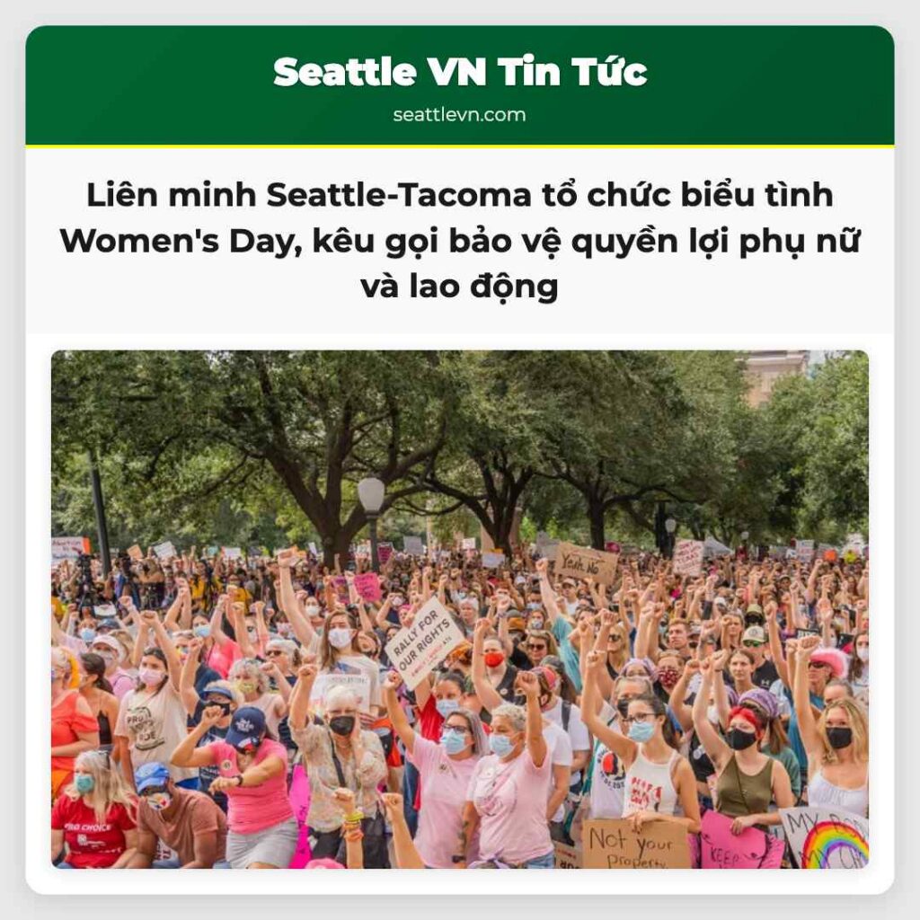 Liên minh Seattle-Tacoma tổ chức biểu tình