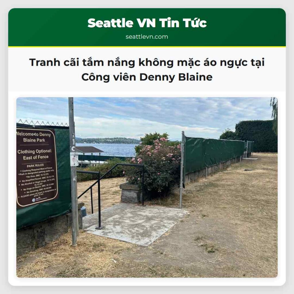 Tranh cãi tắm nắng không mặc áo ngực tại Công
