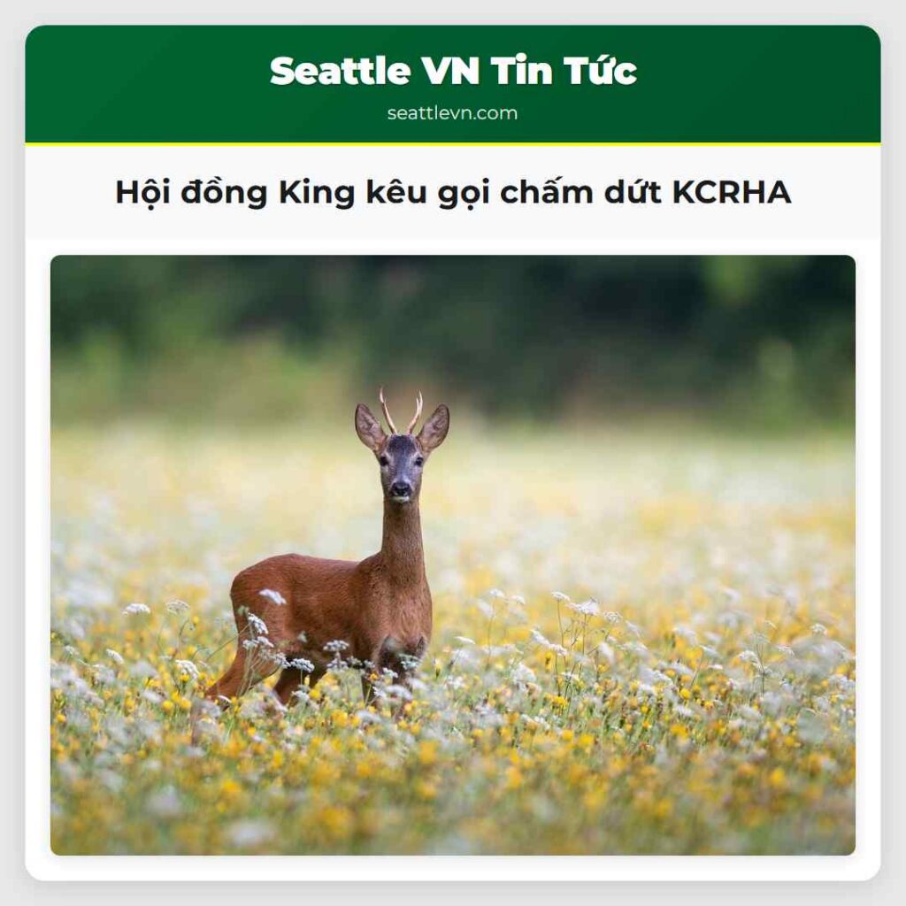 Hội đồng King kêu gọi chấm dứt KCRHA