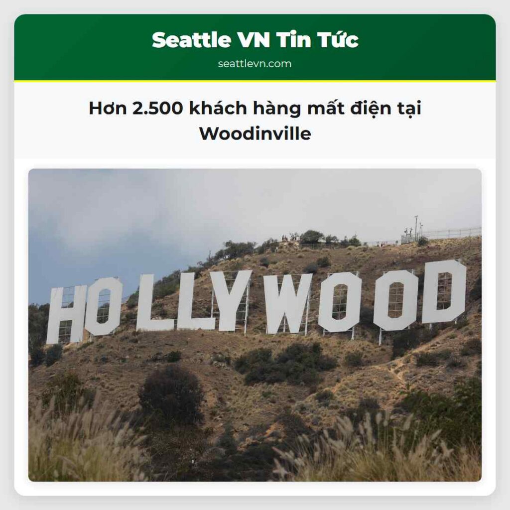 Hơn 2.500 khách hàng mất điện tại Woodinville