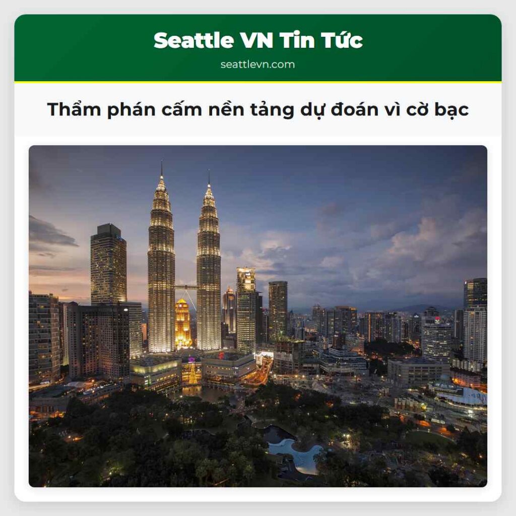 Thẩm phán cấm nền tảng dự đoán vì cờ bạc