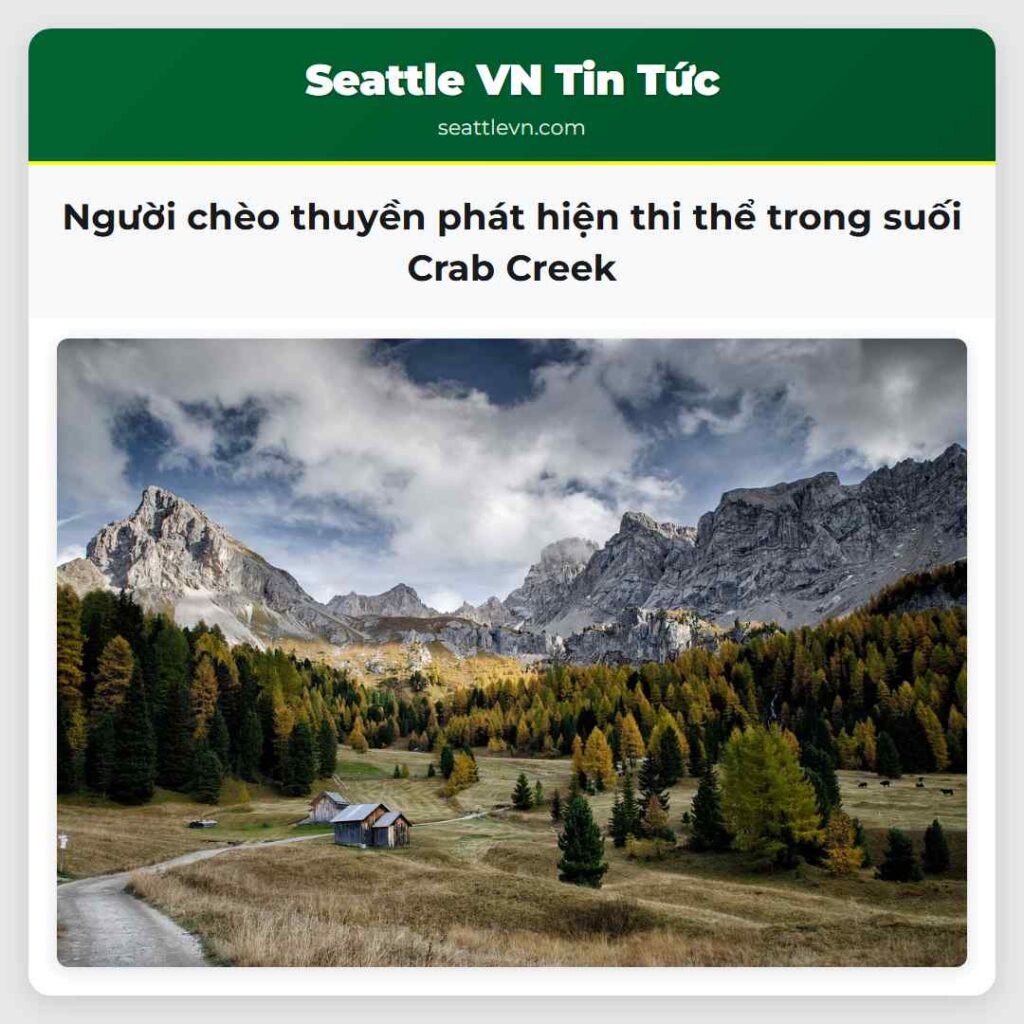 Người chèo thuyền phát hiện thi thể trong suối