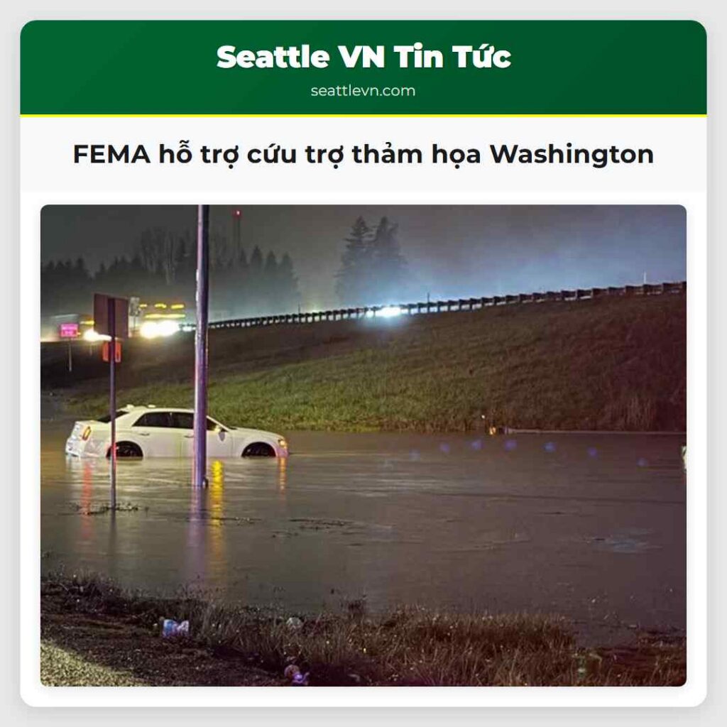 FEMA hỗ trợ cứu trợ thảm họa Washington