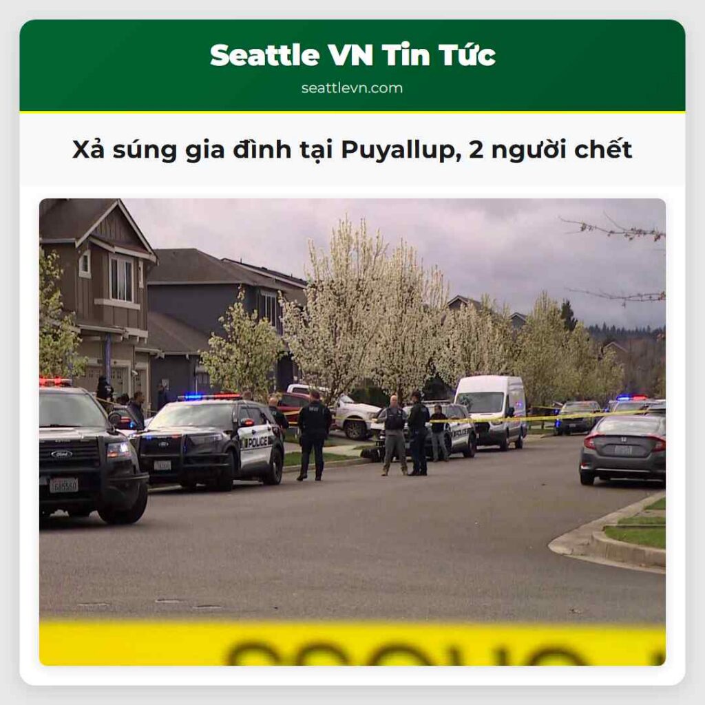 Xả súng gia đình tại Puyallup, 2 người chết